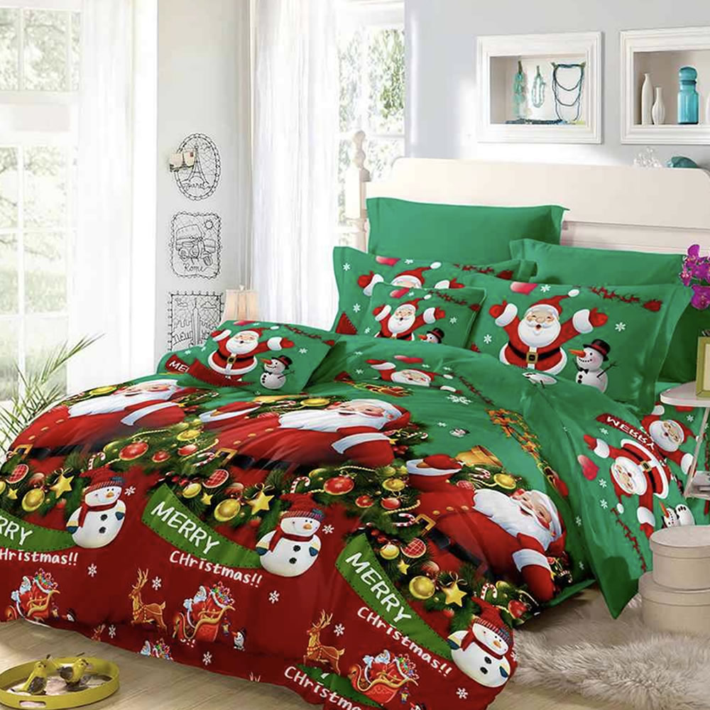 Christmas Bedding Set, UK King 4 Piece Set