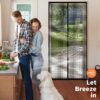 Magnetic Screen Door - Black, 60cm (W) x 210cm (H)