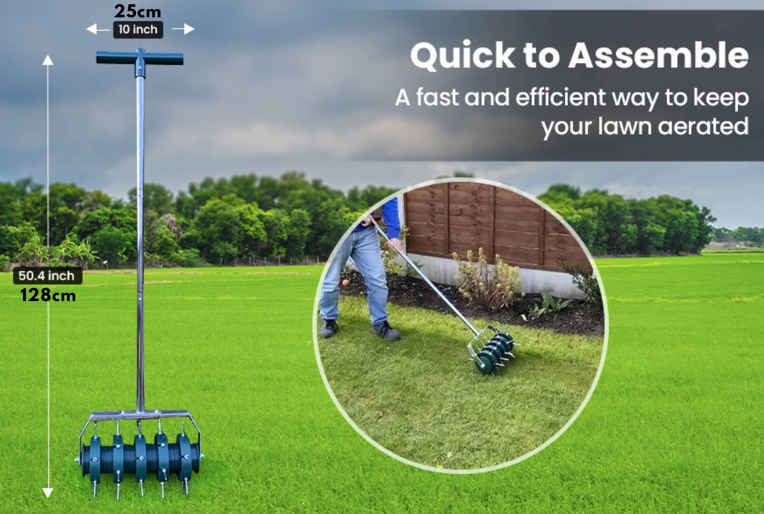 Rolling Lawn Aerator: image 2