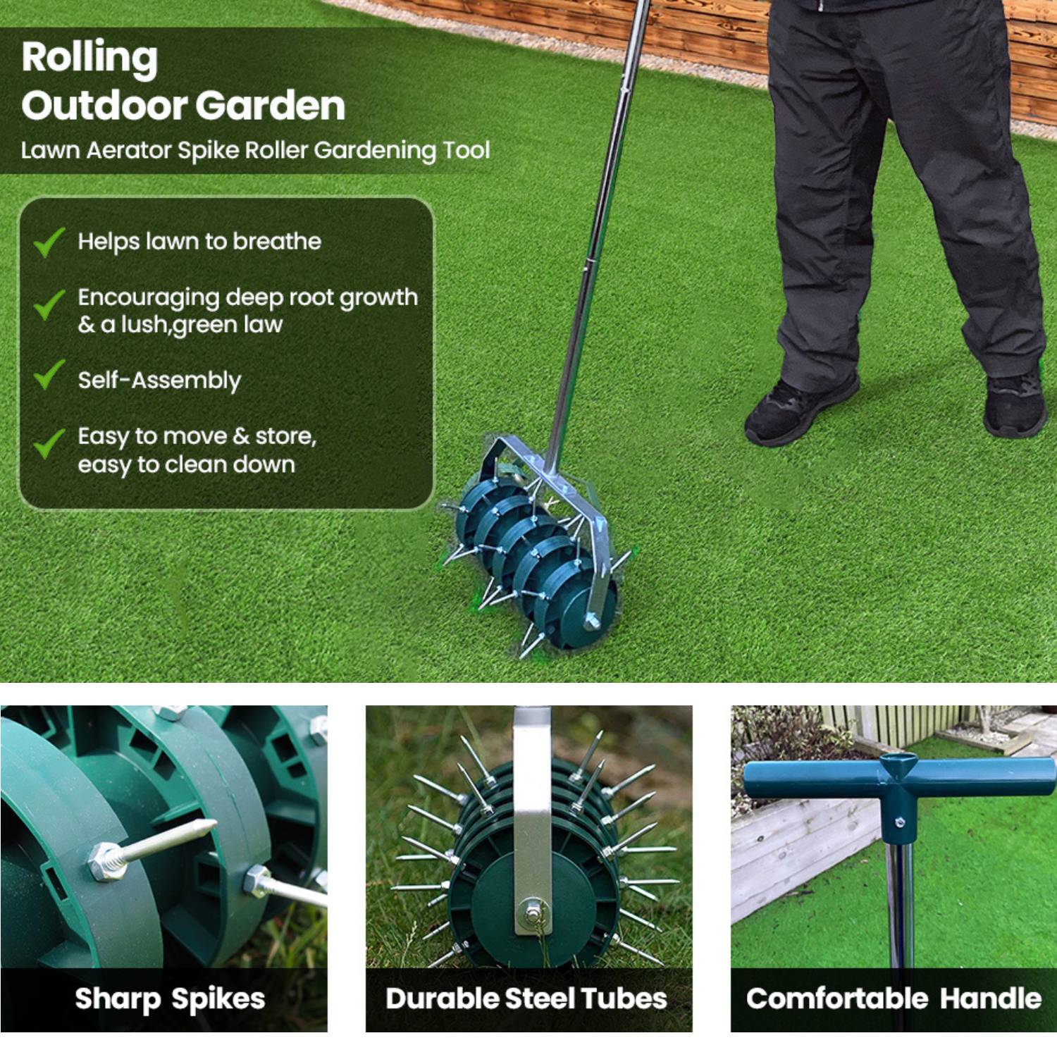 Rolling Lawn Aerator: image 3