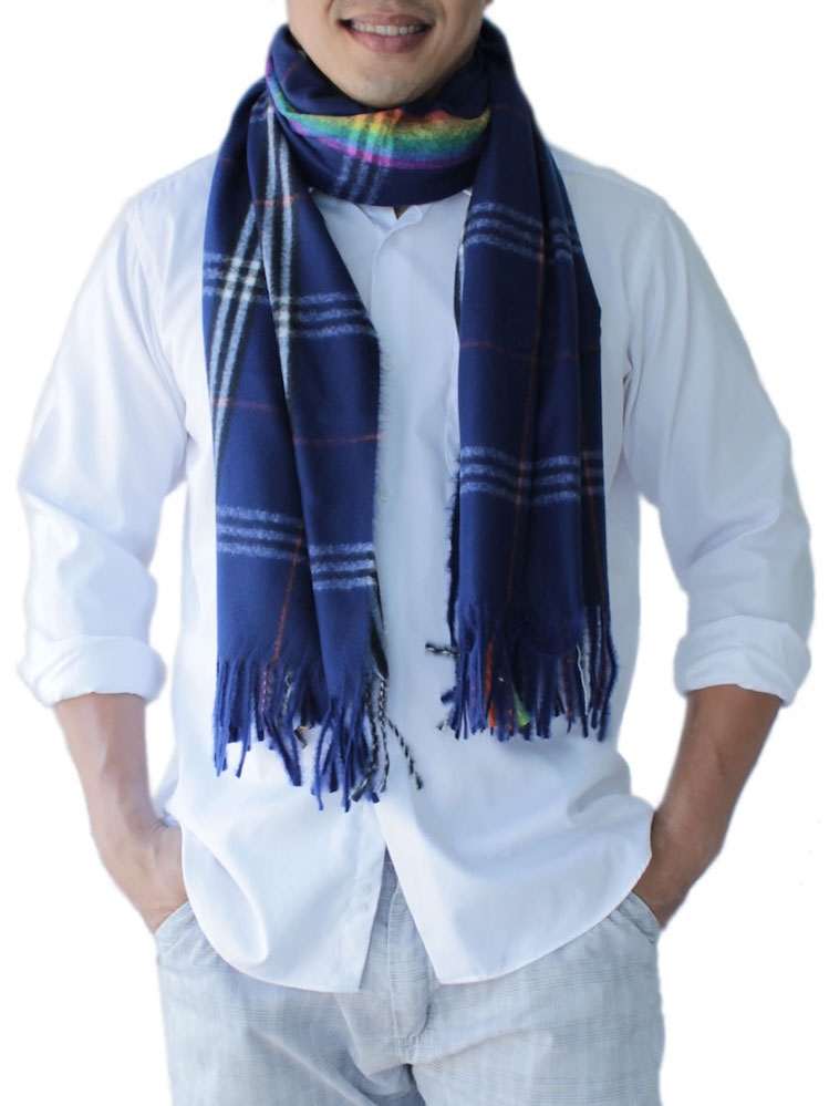 Mens Scarf, Blue