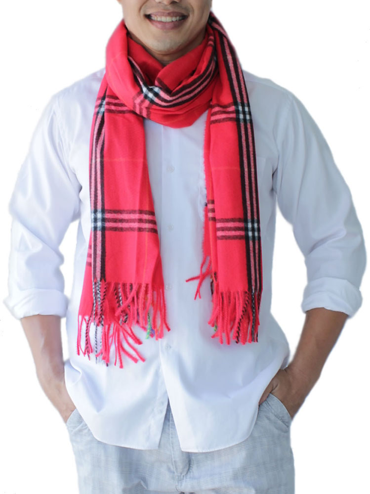 Mens Scarf, Red