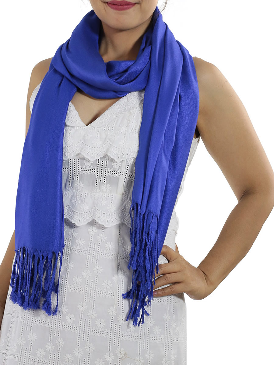 Pashmina Scarf, Blue