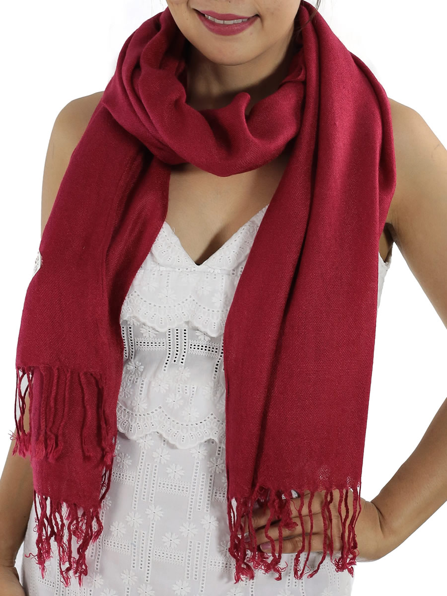 Pashmina Scarf, Red