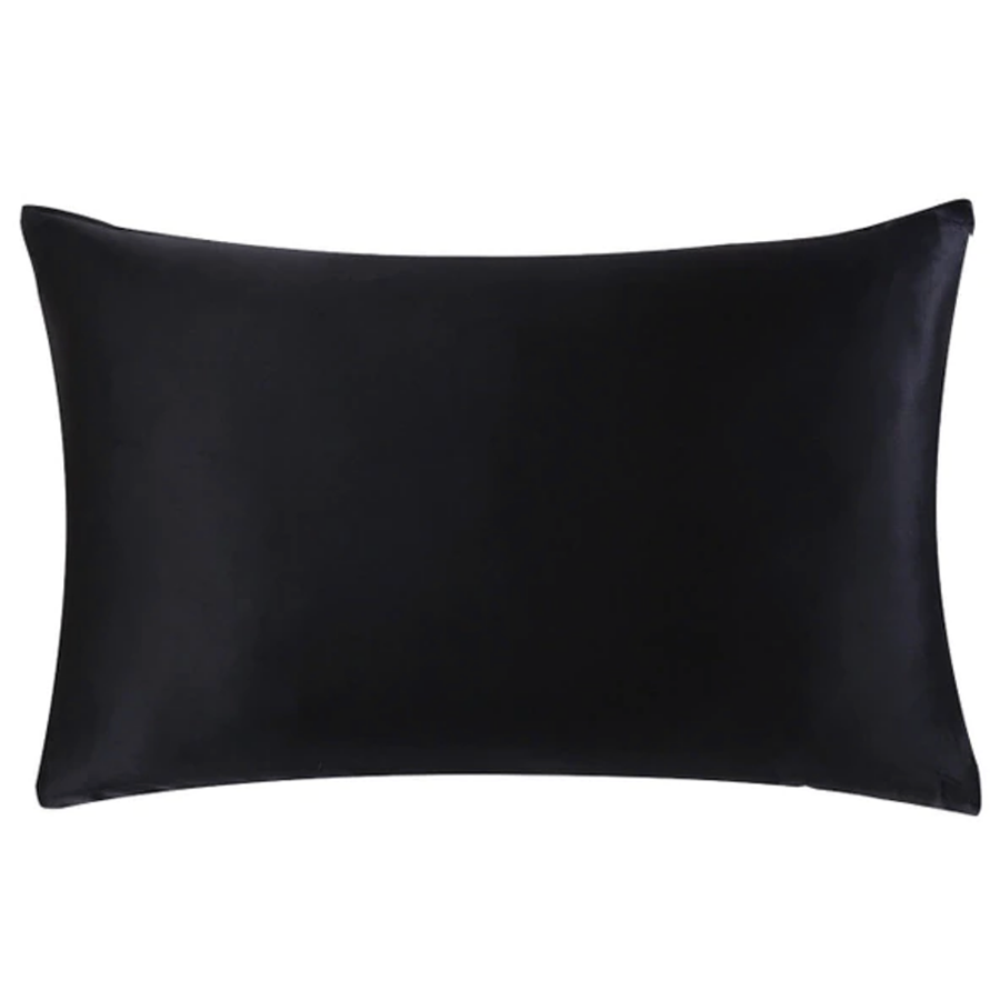 Satin Silk Pillowcase, Black