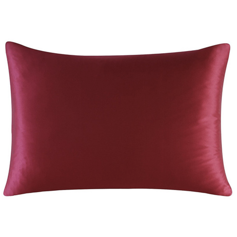 Satin Silk Pillowcase, Red