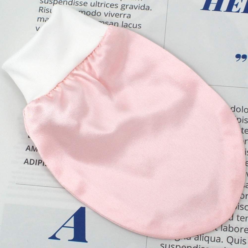 Silk Baby Mittens, Pink